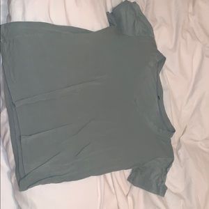 short sleeve green t shirt